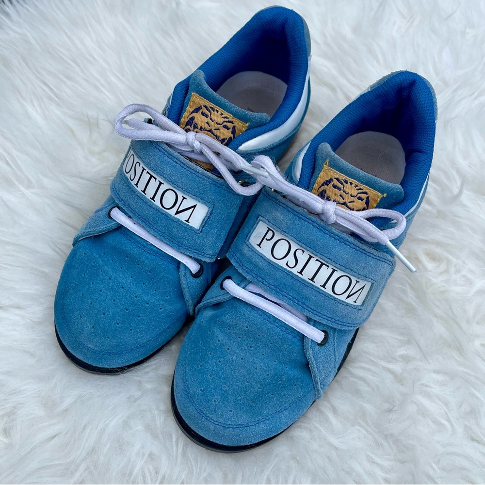 Position USA Blue Suede Weightlifting Shoe